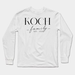 Koch Family EST. 2020, Surname, Koch Long Sleeve T-Shirt